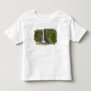 Camiseta Infantil Cachoeira Akaka, Costa de Hamakua, Ilha do Havaí,