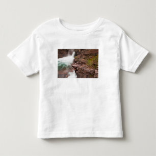 Camiseta Infantil Cachoeira St Mary no Parque Nacional Glacier em