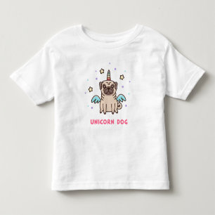 Camiseta Infantil Cachorro Arco-Íris do Unicórnio