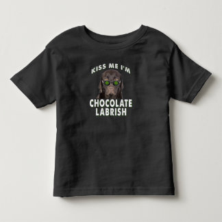 Camiseta Infantil Cachorro | Beije-me Sou Chocolate Labrish