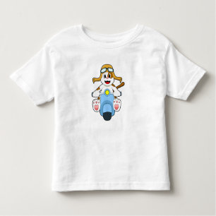 Camiseta Infantil Cachorro como Biker com Patinete.PNG