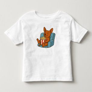 Camiseta Infantil Cachorro de Desenho Animado Fofo