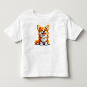 Camiseta Infantil Cachorro de Desenho Fofo