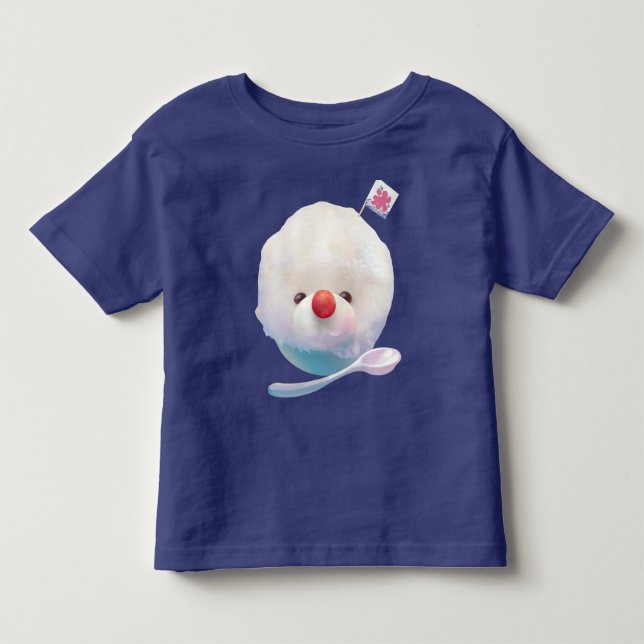 Camiseta Infantil Cachorro De Gelo Entalhado (Frente)