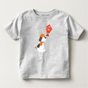 Camiseta Infantil Cachorro De Outono, Cachorro Gelado, Cachorro Com 