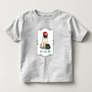 Camiseta Infantil Cachorro de Papai Noel de Natal (desfiladeiro)
