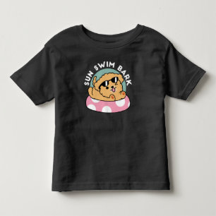 Camiseta Infantil Cachorro de verão - Cachorro flutuante com óculos