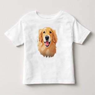 Camiseta Infantil Cachorro Gourenço Feliz Expressão de Rosto MOM