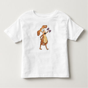 Camiseta Infantil Cachorro Marrom Cachorro Cachorro Levantando Pesos