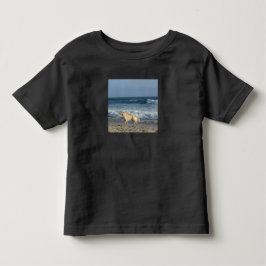 Camiseta Infantil Cachorro Na Praia