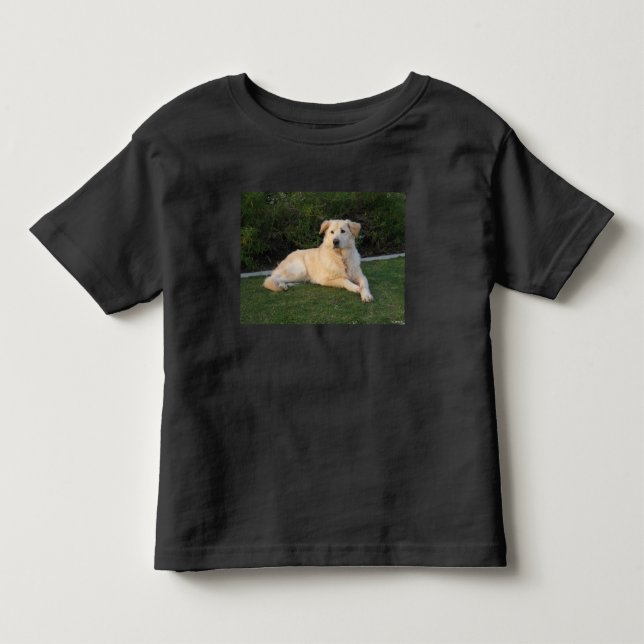 Camiseta Infantil Cachorro Relaxando (Frente)