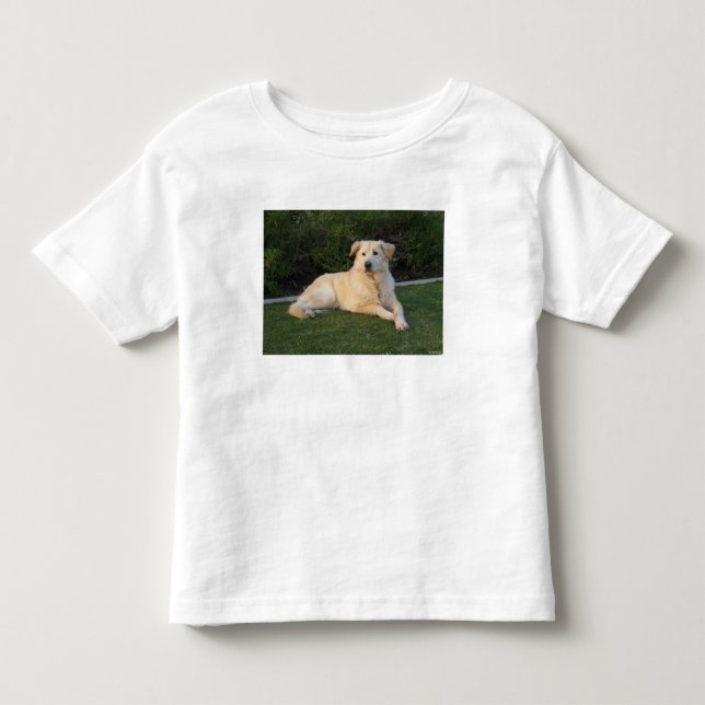 Camiseta Infantil Cachorro Relaxando (Frente)