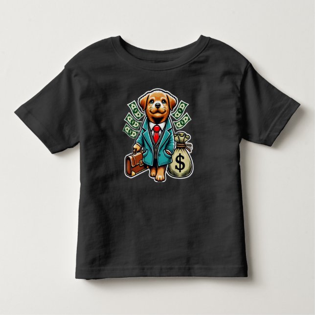 Camiseta Infantil cachorro rico (Frente)