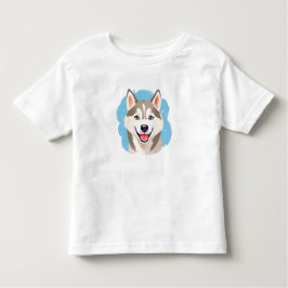 Camiseta Infantil Cachorro Siberiano Cachorro Cachorro roucos Engraç