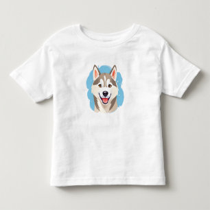 Camiseta Infantil Cachorro Siberiano Cachorro Cachorro roucos Engraç
