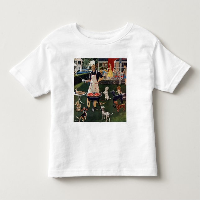 Camiseta Infantil Cachorros quentes (Frente)