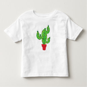 Camiseta Infantil Cactus de Natal, Luzes de Natal, Cute Cactus