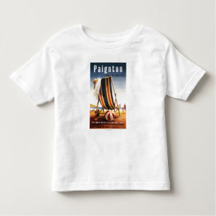 Camiseta Infantil Cadeira de praia das estradas de ferro e poster