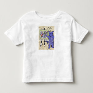 Camiseta Infantil "Cães azuis como série dos artistas" pelo artist