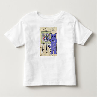 Camiseta Infantil "Cães azuis como série dos artistas" pelo artista