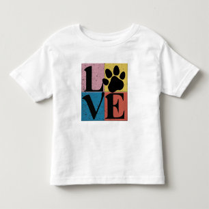 Camiseta Infantil Cães Paw Love