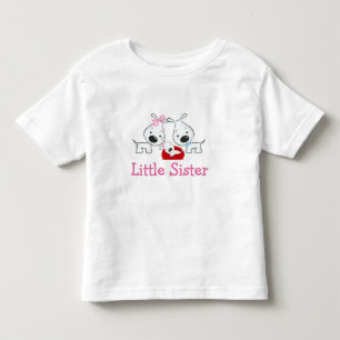 Camiseta Infantil Cães Pequena Irmã