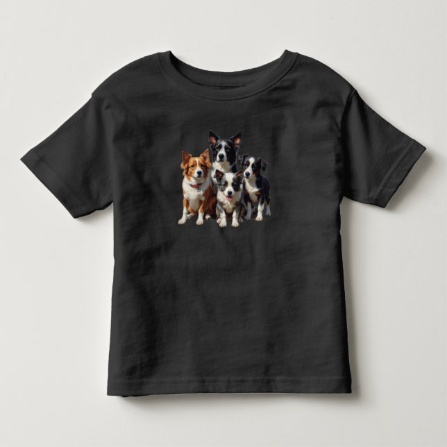 Camiseta Infantil Cães Pequenos Adoráveis (Frente)