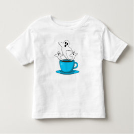 Camiseta Infantil Café fumante fantasma
