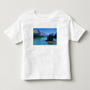 Camiseta Infantil Caiaque no Lago Maligne na Spirit Island