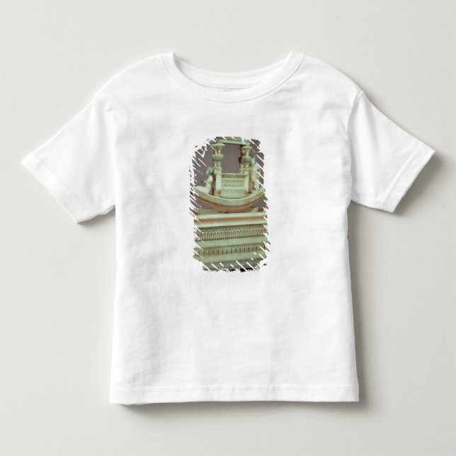 Camiseta Infantil Caixa com um barco decorado com duas cabeças (Frente)