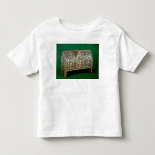 Camiseta Infantil Caixa do relicário de St. Calminius, Limoges