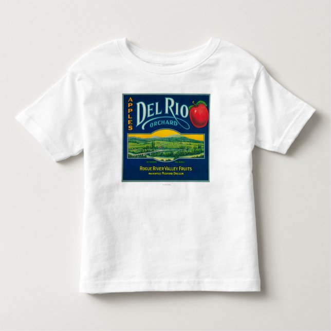 Camiseta Infantil Caixa LabelMedford de Del Rio Apple, OU (Frente)