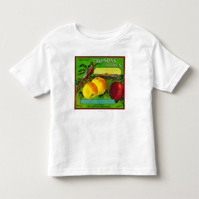 Camiseta Infantil Caixa LabelMilton de Apple de Hopson, WA (Frente)