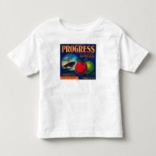 Camiseta Infantil Caixa LabelWatsonville de Apple do progresso, CA