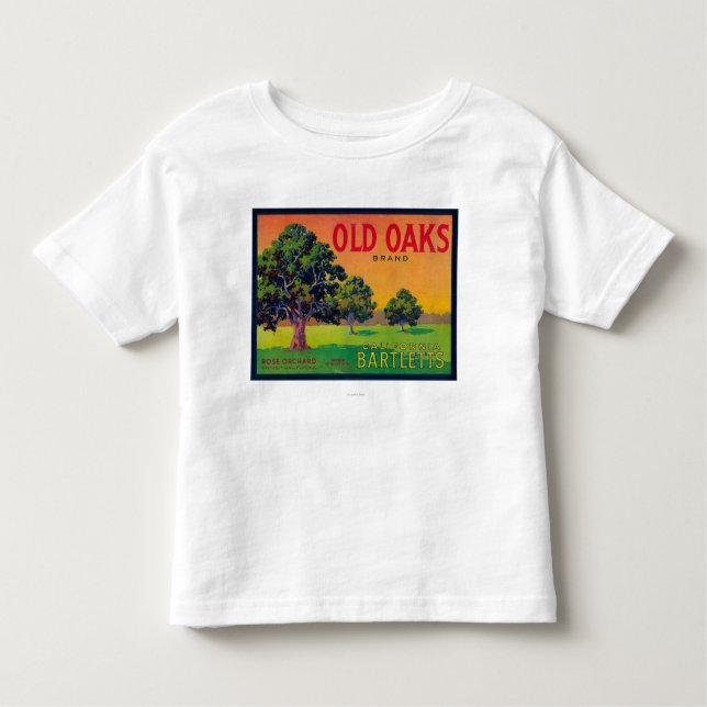 Camiseta Infantil Caixa velha LabelBryte da pera dos carvalhos, CA (Frente)
