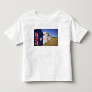 Camiseta Infantil Caixas de Banho, Praia de Middle Brighton, Porto
