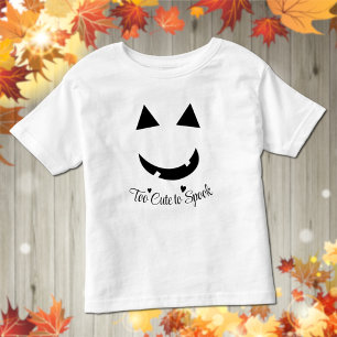 Camiseta Infantil Calça-de-abóbora-abóbora sorri-de-criança