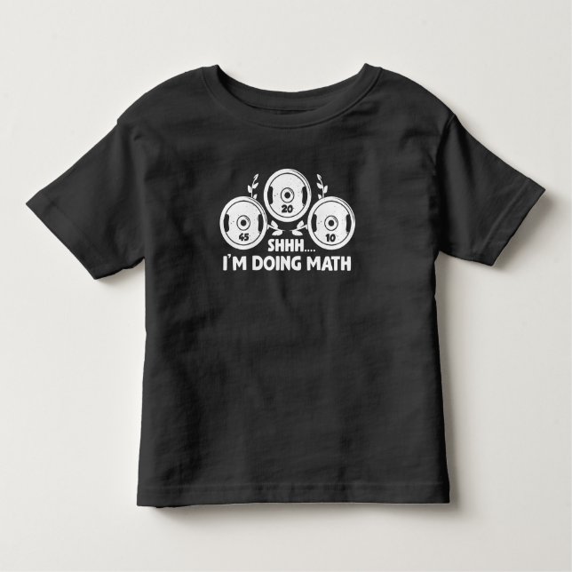 Camiseta Infantil Cálculo dos Pesos de Matemática da Malhação Gym de (Frente)