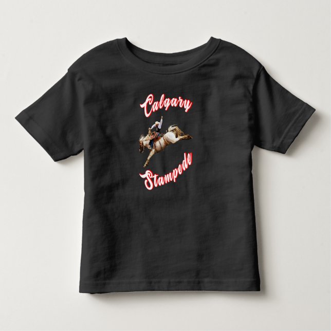 Camiseta Infantil Calgary Canada HCourse Julian Riders Calgary Stamp (Frente)
