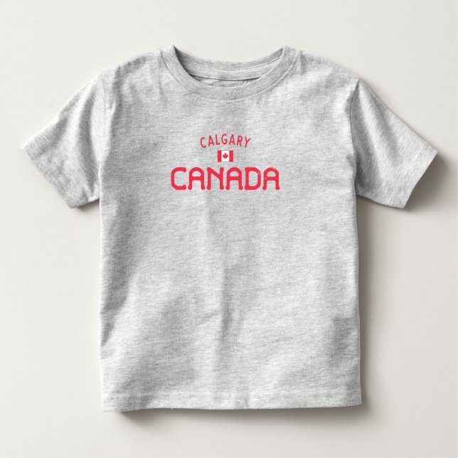Camiseta Infantil Calgary em apuros do Canadá (Frente)