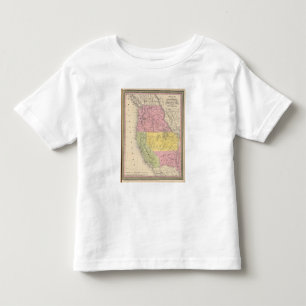 Camiseta Infantil Califórnia, Oregon, Utá, e New mexico