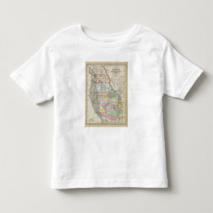 Camiseta Infantil Califórnia, Oregon, Washington, Utá, New mexico