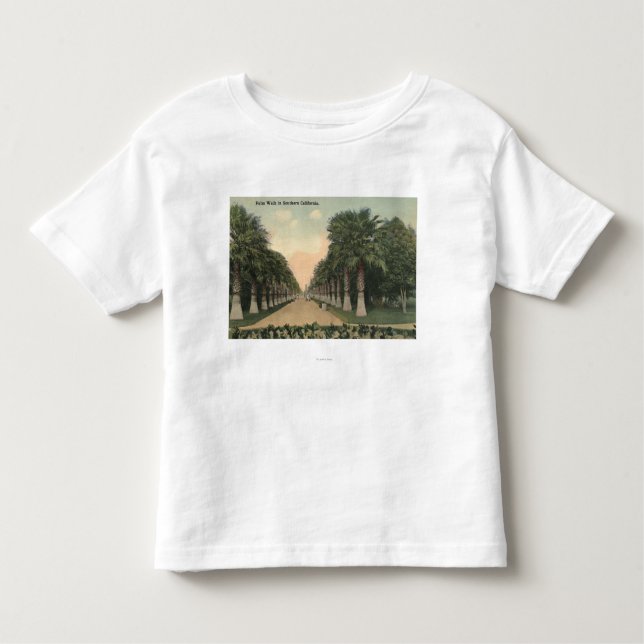 Camiseta Infantil CaliforniaPalms ao lado da estrada (Frente)