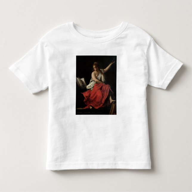 Camiseta Infantil Calliope, musa da poesia épico (Frente)