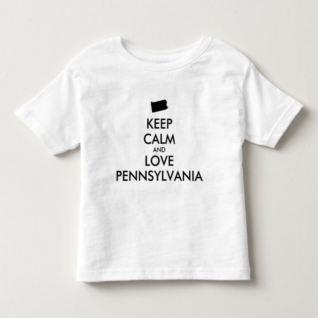 Camiseta Infantil CALMA DE MANUTENÇÃO personalizável e AMOR PENNSYLV (Frente)
