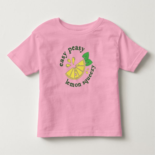 Camiseta Infantil Calma, Lemon Squeezy (Frente)