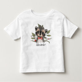 Camiseta Infantil Camarão-de-floresta bonito com o nome da criança
