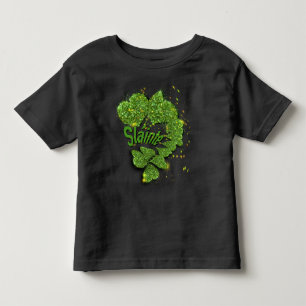 Camiseta Infantil Camarões verdes  corações cintilantes ShainteT-