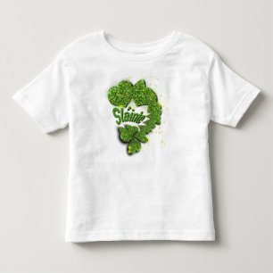 Camiseta Infantil Camarões verdes  corações cintilantes ShainteT-