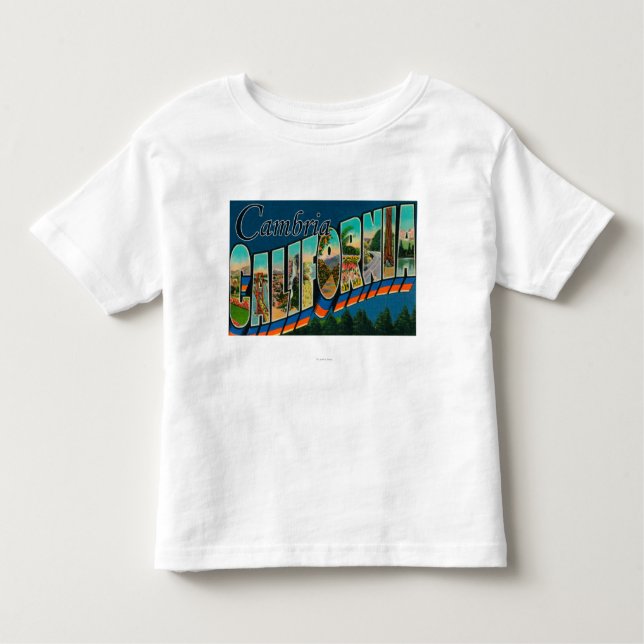 Camiseta Infantil Cambria, Califórnia - grandes cenas da letra (Frente)